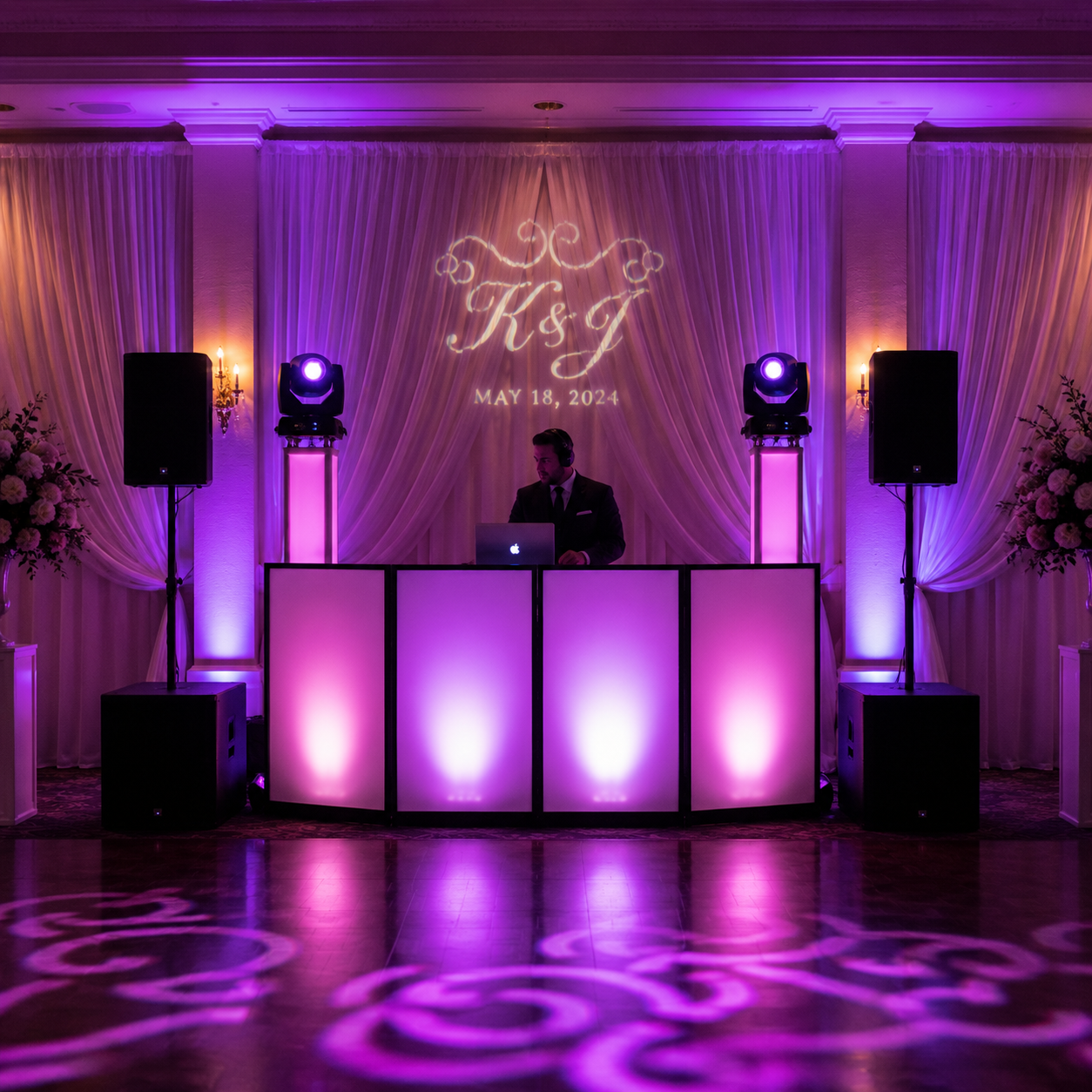 Lighted DJ Booth