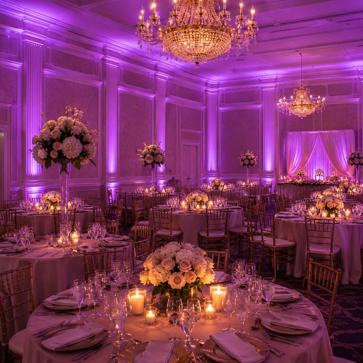 wedding uplighting