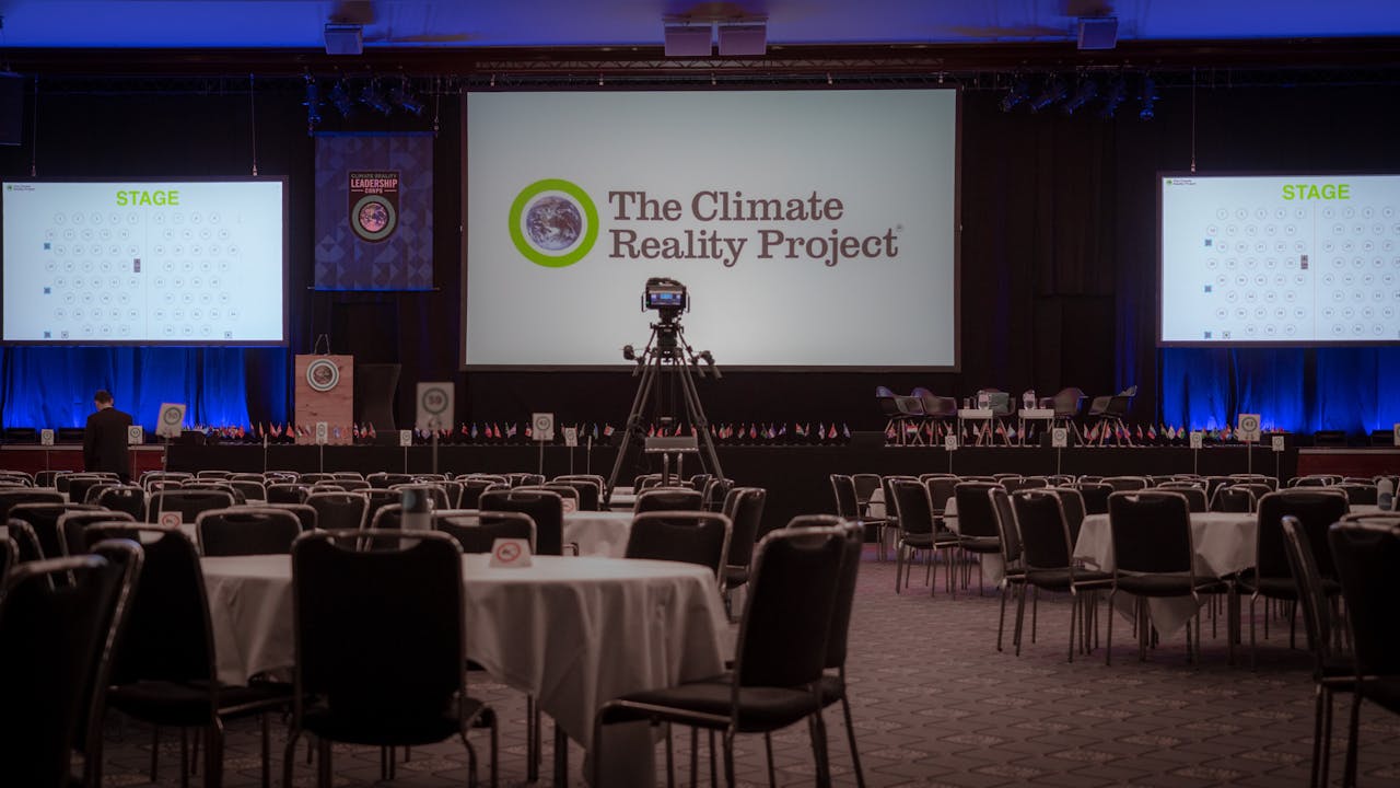 Projection and screen setup