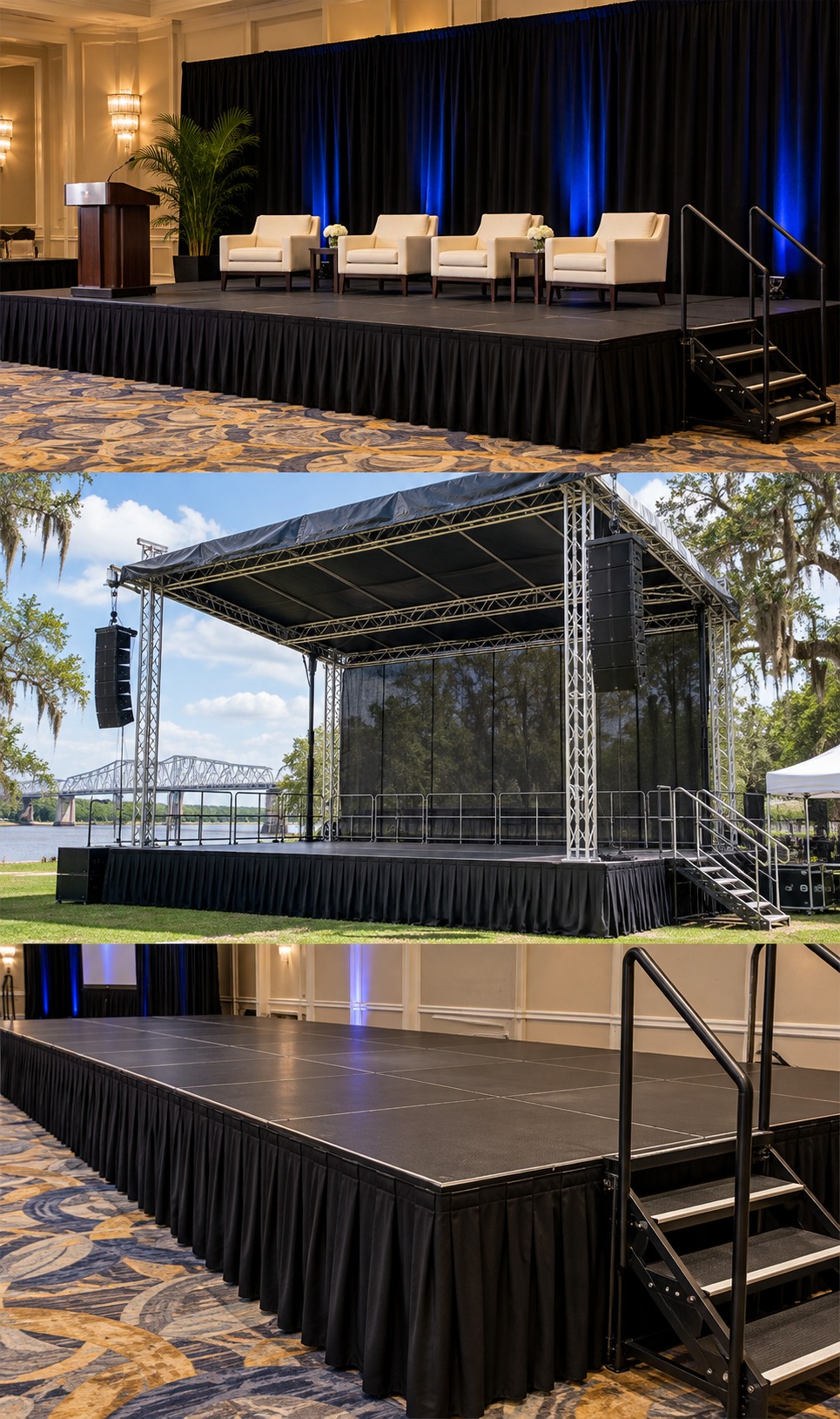 Configured event staging