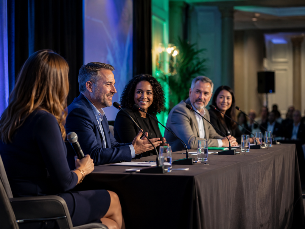 Panel discussion microphones