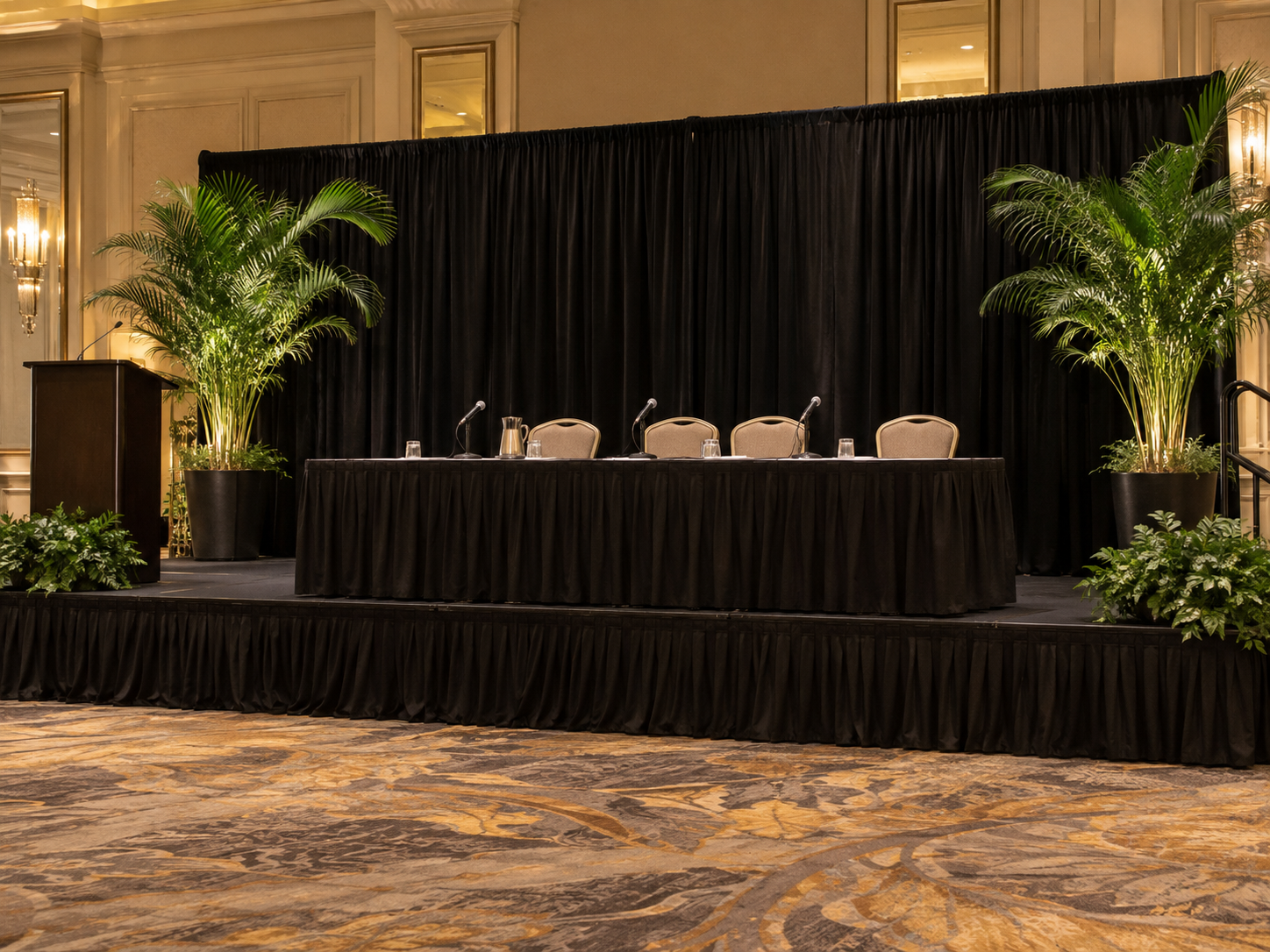 Pipe & Drape event setup